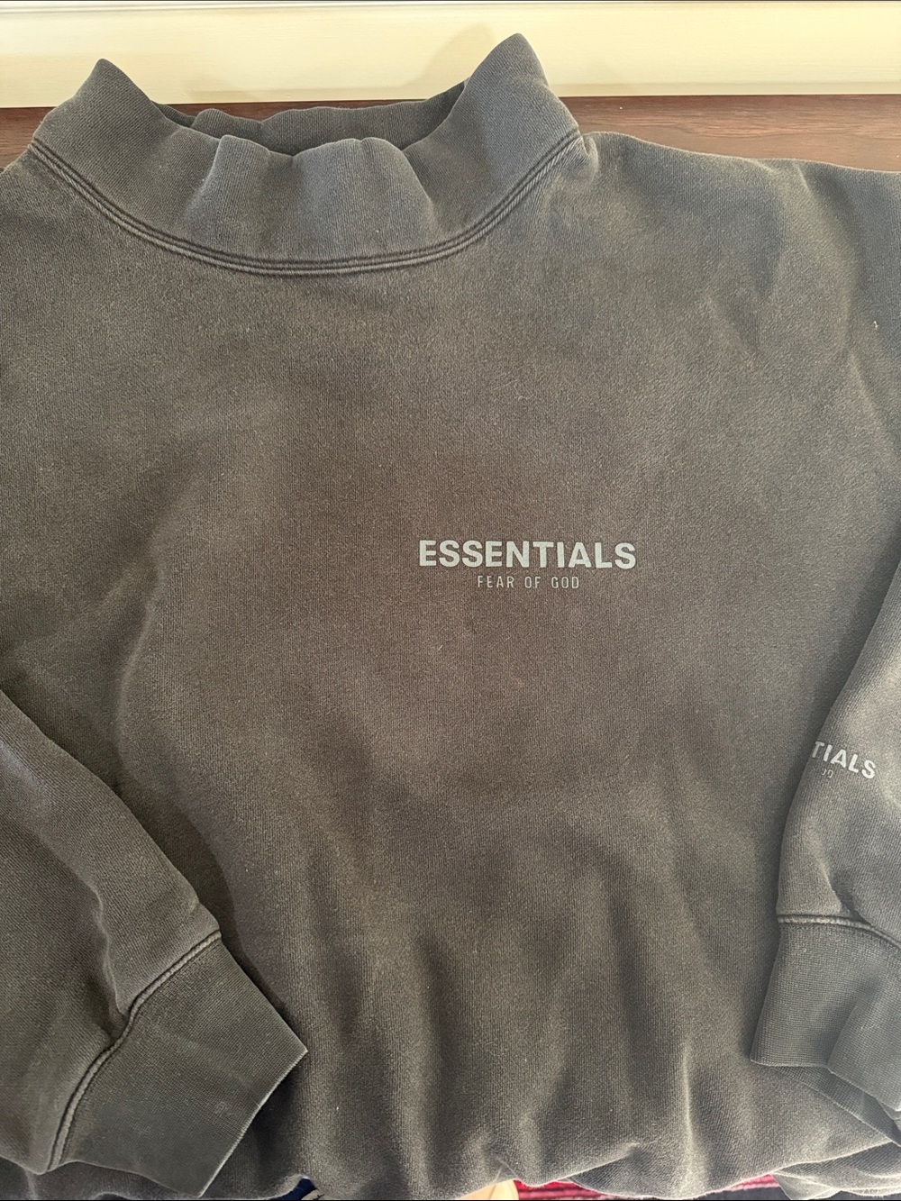 Fear of God ESSENTIALS Men's Black Crewneck Sweatshirt